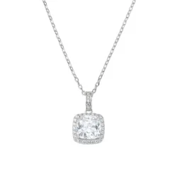 Amen - Collana Lady con Zircone Bianco Taglio Radiant