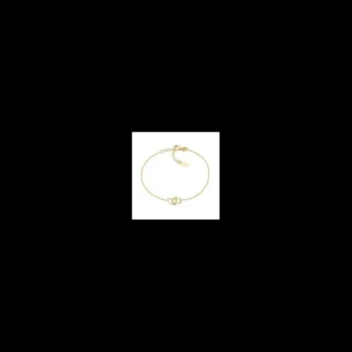 Amen - Bracciale Cuori Intrecciati Dorato