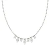 AMEN - Collana Chandelier Princess con Zirconi e Cuori Bianchi