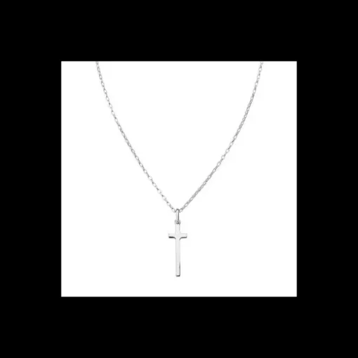 AMEN - Collana Croce Lunga Rodio
