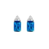 AMEN - Orecchini Princess con Zirconi Blu e Bianchi