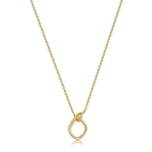 ANIA HAIE - Collana con pendente nodo d'oro