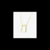 Anihma - COLLANA CON PENDENTE RETTANGOLARE - ORO