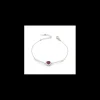 Boccadamo - Bracciale con cristallo centrale rubino e inserti rigidi di zirconi