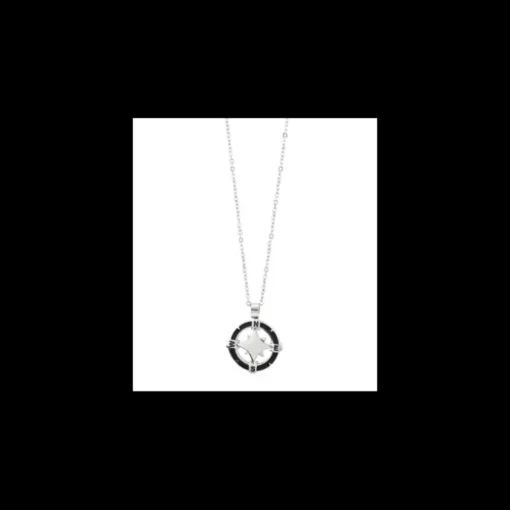 Boccadamo - Collana con doppia rosa dei venti e punti cardinali