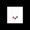 Boccadamo - Collana con cristalli pendenti circolari rubino e zirconi