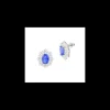 Boccadamo - Orecchini a lobo con cristallo tanzanite e corona di zirconi