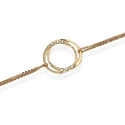 Boccadamo Bracciale Donna Doppio Filo Placcato Oro Giallo Con Decoro