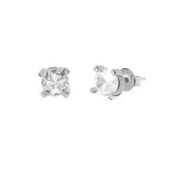 BYSIMON - Orecchini in Argento 925 a lobo punto luce