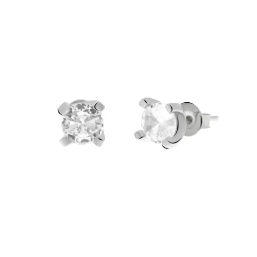 BYSIMON - Orecchini in Argento 925 a lobo punto luce