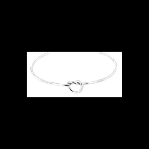 BYSIMON - Bracciale in Acciaio a filo che forma un nodo