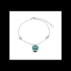 BySimon - Bracciale in Argento con campanella Capri azzurra e zirconi