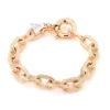 BYSIMON - Bracciale in Metallo Elegante a catena rosato