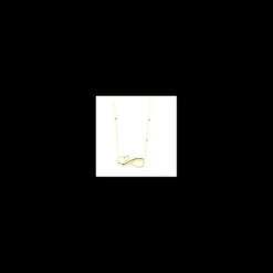 BYSIMON - Collana con infinito liscio e cuoricino