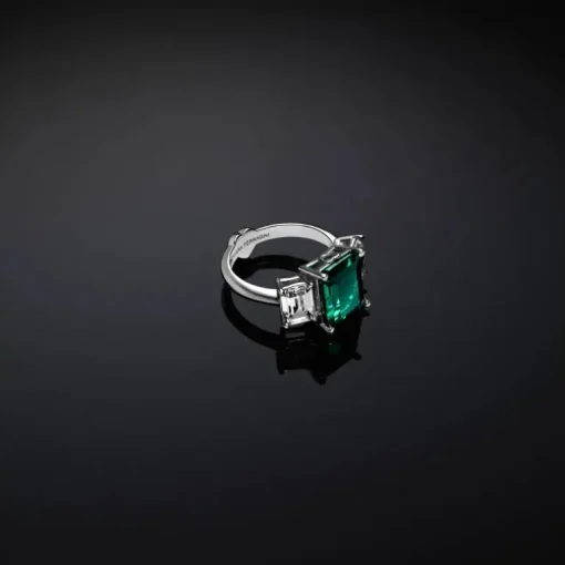 CHIARA FERRAGNI - ANELLO TRILOGY EMERALD