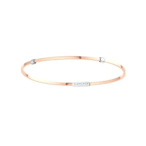 Elements Bracciale argento rosa misura l