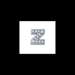 Elements Elemento lettera z in oro bianco e diamanti