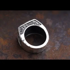 ERES DESIGN - Anello Scudetto Sarò Con Te - martellato