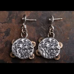 ERES DESIGN - Orecchini Tamburello pendenti