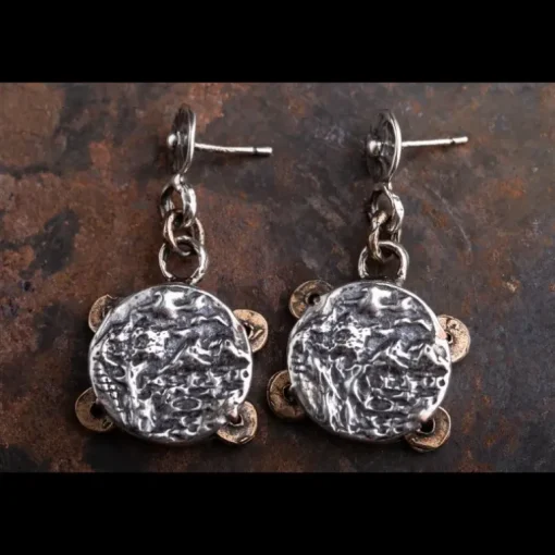 ERES DESIGN - Orecchini Tamburello pendenti