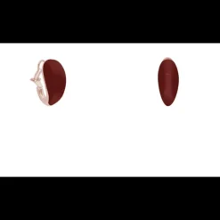 FRALEONI - ORECCHINO GOLD - SMALTO BORDEAUX