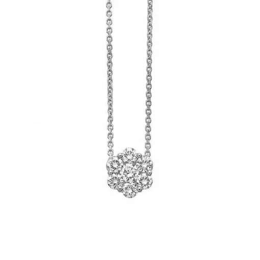 GIORGIO VISCONTI - COLLANA GIROCOLLO IN ORO BIANCO E DIAMANTI