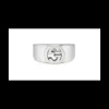 Gucci Anello dettaglio GG in argento