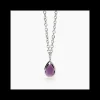 2jewels - Collana donna in acciaio 316L glass viola