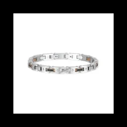 2JEWELS - BRACCIALE IN ACCIAIO CON ZIRCONI NERI