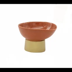 JORDAN INTERIORS Centrotavola coppa fiamma corallo