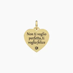 Kidult - PENDENTE dorato con scritta mamma Mamma | felicità