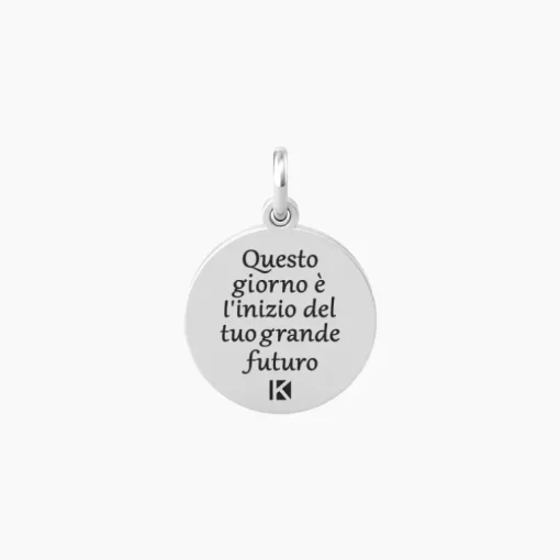 Kidult - PENDENTE tondo con frase nuovo inizio e stella Stella | nuovo inizio