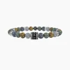 Kidult - Bracciale elastico con pietre alternate - PAPÀ TI VOGLIO BENE -