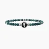 Kidult - Bracciale in acciaio 316L PVD nero agata