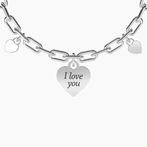 Kidult - Bracciale regolabile con ciondolo cuore