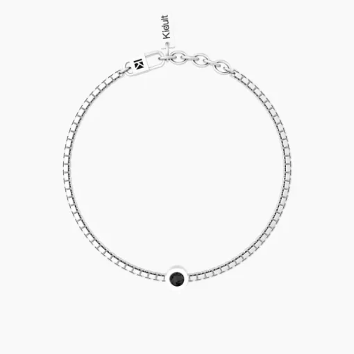 Kidult - Bracciale uomo con catena e cristalli UNICITÀ