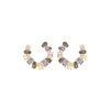 LAURA P. - ORECCHINI PIETRE CHAMPAGNE LAVANDA BROWN