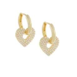 Lauren P. - ORECCHINI CERCHIO E CHARMS CUORE