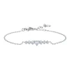 Luca Barra - BRACCIALE DONNA IN ACCIAIO CON CUORE E CRISTALLI BIANCHI