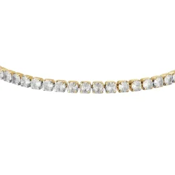 Luca Barra - BRACCIALE TENNIS DONNA IN ACCIAIO CON CRISTALLI BIANCHI DA 4 MM