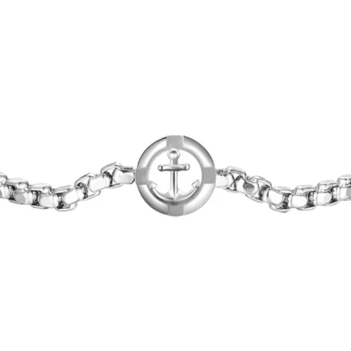 Luca Barra - BRACCIALE UOMO IN ACCIAIO CON ANCORA