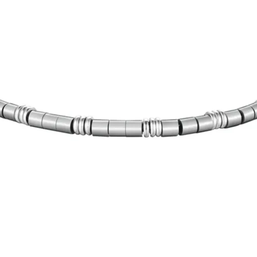 Luca Barra - BRACCIALE UOMO IN ACCIAIO CON ELEMENTI IN ACCIAIO
