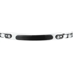 Luca Barra - BRACCIALE UOMO IN ACCIAIO PIASTRA IP BLACK