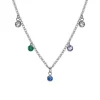 Luca Barra - COLLANA DONNA IN ACCIAIO CRISTALLI MULTICOLOR