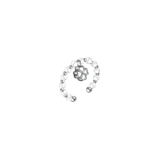 Luca Barra - ANELLO DONNA CON SFERA IN ACCIAIO