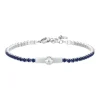Luca Barra - BRACCIALE TENNIS UOMO ROSA DEI VENTI E ZIRCONI BLU