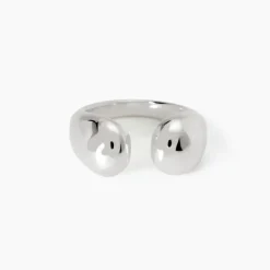 Mabina - Anello chunky aperto in argento Buonumore