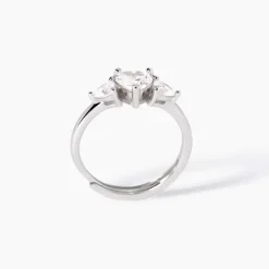 Mabina - Anello in argento con zirconi cuore Lovely