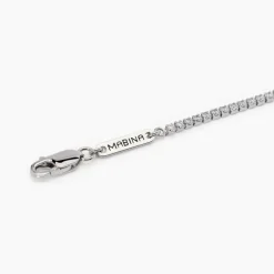 Mabina - Bracciale uomo tennis bianco MINI TENNIS
