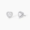 Mabina Orecchini a lobo con cuore in zirconi LOVE AFFAIR